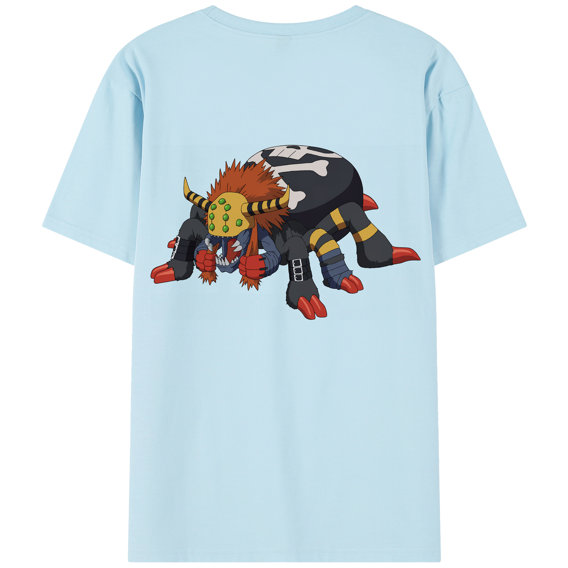 （画像用） Digimon デジタルモンスター/デジモン 綿100％半袖Tシャツ（背面プリント）